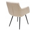 Стул VALLEYS Бежевый Lake-110, ткань / черный каркас / Товарный знак DISAUR