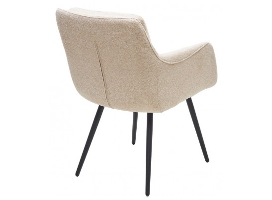 Стул VALLEYS Бежевый Lake-110, ткань / черный каркас / Товарный знак DISAUR