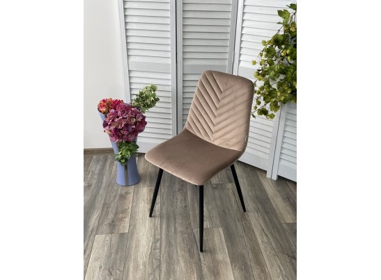 Стул DUKE BLUVEL-40 BEIGE, велюр / черный каркас в Набережных Челнах