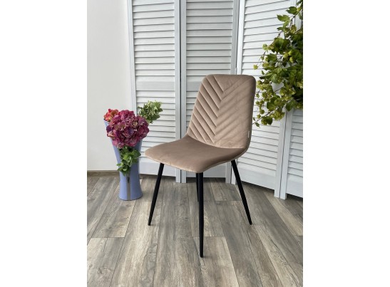 Стул DUKE BLUVEL-40 BEIGE, велюр / черный каркас в Набережных Челнах