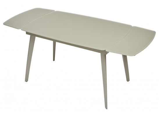 Стол ELIOT 120 GREY9 матовое стекло цвет шампань/ GREY9 каркас в Набережных Челнах