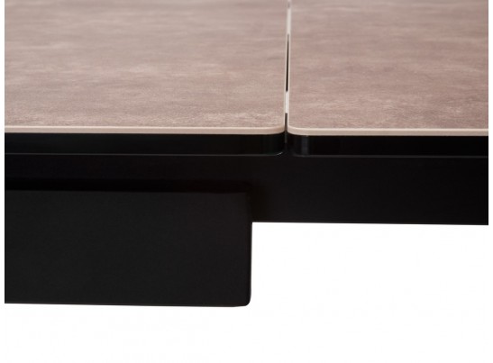 Стол ALEZIO 160 HYDRA MOKA TL-52 матовая испанская керамика/ черный каркас в Набережных Челнах