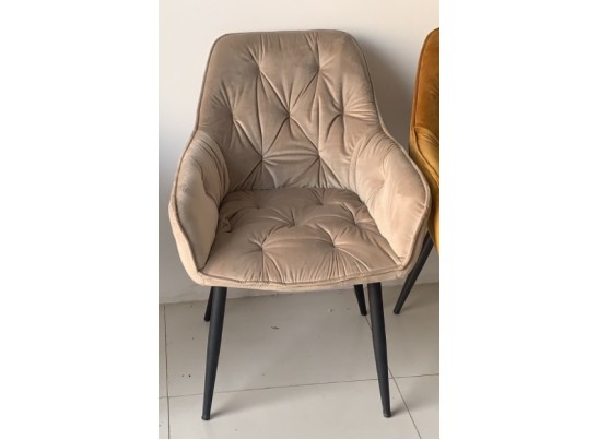 Стул TROY BLUVEL-40 BEIGE, велюр/ черный каркас в Набережных Челнах