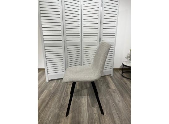 Стул ELVIS WZ2042-02 светло-бежевый фактурный велюр / черный каркас в Набережных Челнах