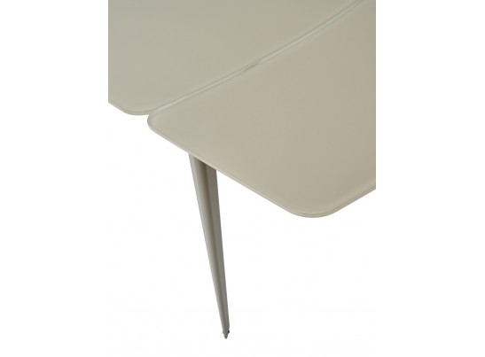 Стол ELIOT 120 GREY9 матовое стекло цвет шампань/ GREY9 каркас в Набережных Челнах