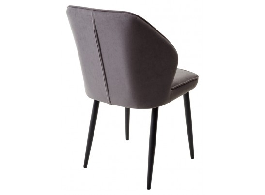 Стул VENA, цвет B28 Темно-серый, велюр/ черный каркас в Набережных Челнах