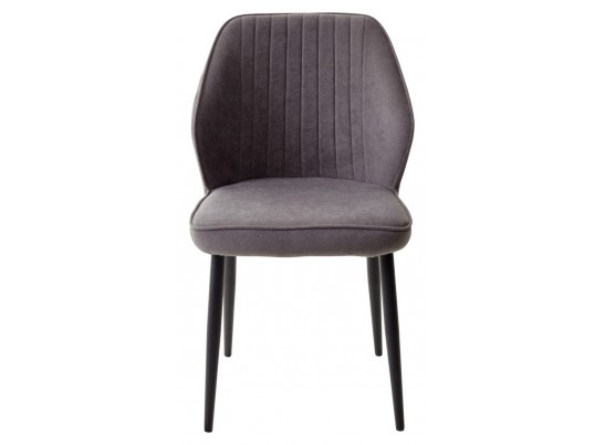 Стул VENA, цвет B28 Темно-серый, велюр/ черный каркас в Набережных Челнах