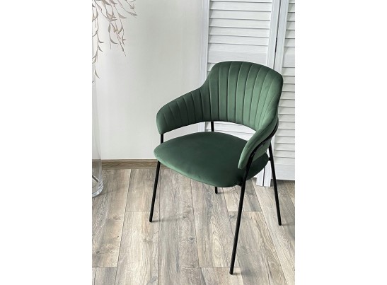 Стул ЛОТОС, цвет H-30 Изумрудный, велюр / черный каркас в Набережных Челнах