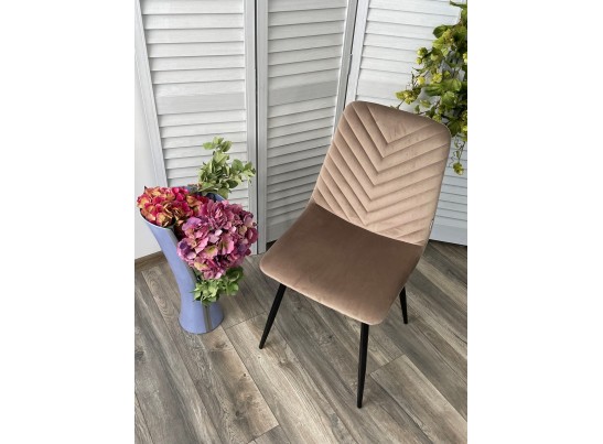 Стул DUKE BLUVEL-40 BEIGE, велюр / черный каркас в Набережных Челнах