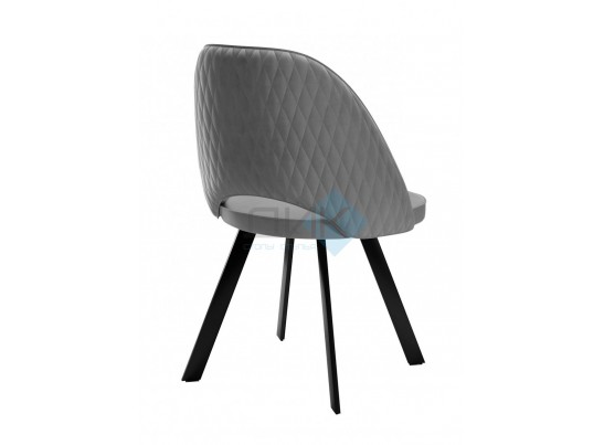 Стул DUNA 360 град. поворот. B5 Капучино, велюр / черный каркас, в Набережных Челнах