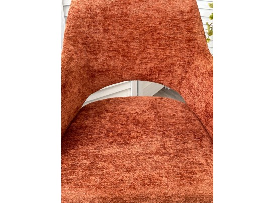 Стул НУРИ (NURI) 180 град. поворот. цвет 3018-09 терракотовый, шенилл/ черный каркас, ®DISAUR в Набережных Челнах