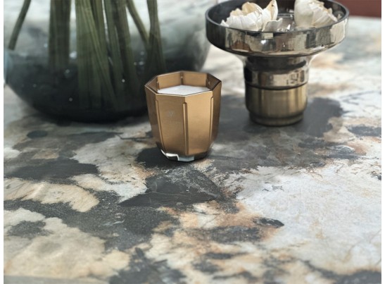 Стол ALONSO 200 TL-137 матовый, итальянская керамика/медный брашированный каркас, ®DISAUR в Набережных Челнах