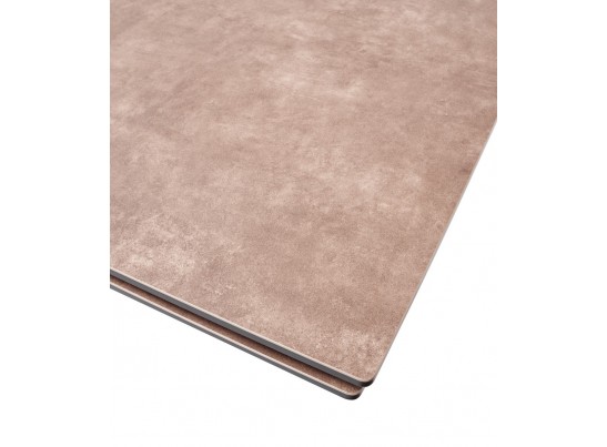 Стол ALEZIO 160 HYDRA MOKA TL-52 матовая испанская керамика/ черный каркас в Набережных Челнах