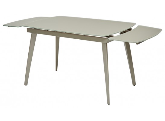 Стол ELIOT 120 GREY9 матовое стекло цвет шампань/ GREY9 каркас в Набережных Челнах