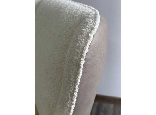 Стул VOLCANO Белый Wales-101, ткань / светло-бежевый Maison 09, экокожа/ черный каркас, DISAUR в Набережных Челнах