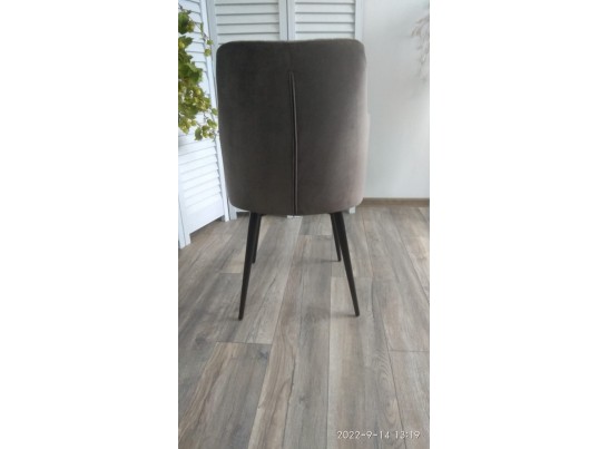 Стул HERMAN 360 град. ГРАФИТ #14, велюр / черный каркас в Набережных Челнах