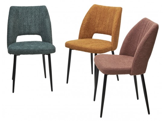 Стул LONDON UF998-11 малахит, букле / черный каркас / Товарный знак DISAUR в Набережных Челнах