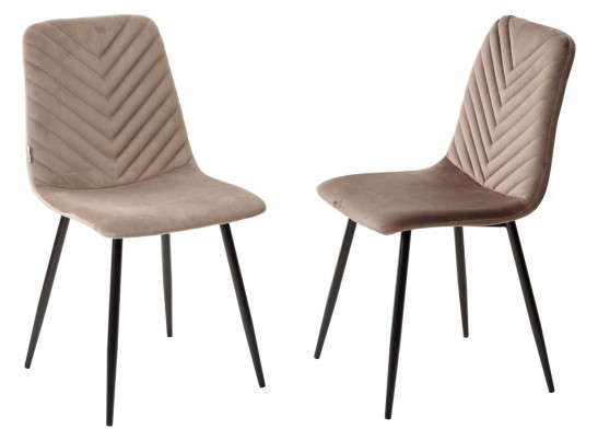 Стул DUKE BLUVEL-40 BEIGE, велюр / черный каркас в Набережных Челнах