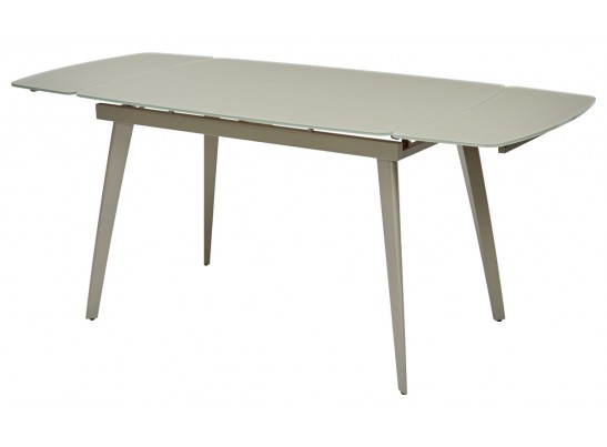 Стол ELIOT 120 GREY9 матовое стекло цвет шампань/ GREY9 каркас в Набережных Челнах