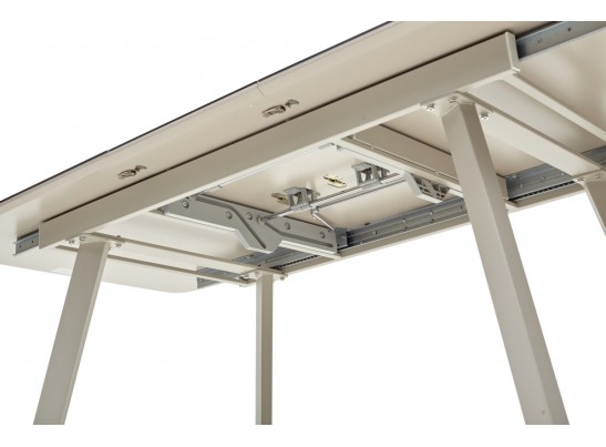 Стол ARUBA 160 BEIGE/ CAPPUCINO глазурованное стекло в Набережных Челнах