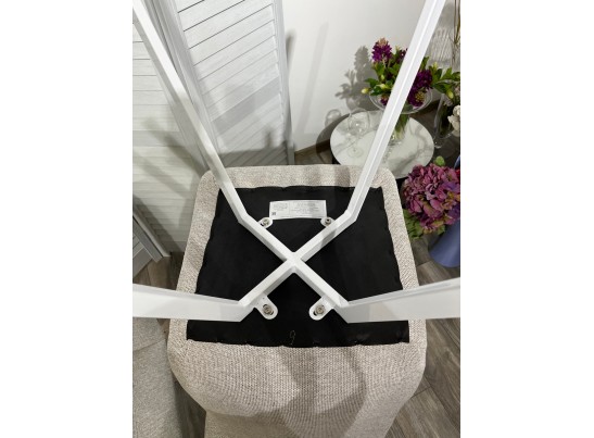 Стул ELVIS WZ2042-02 светло-бежевый фактурный велюр / черный каркас в Набережных Челнах