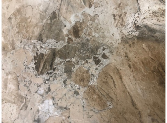 Стол CORNER 120 GLOSS ATHENS BROWN SINTERED STONE / BLACK в Набережных Челнах