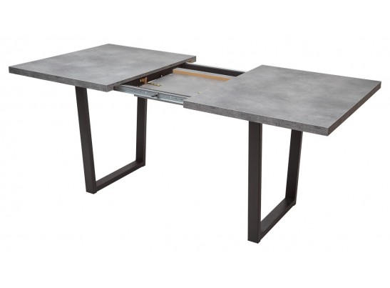 Стол ЛОФТ 138 Бетон Портленд/ Черный в Набережных Челнах
