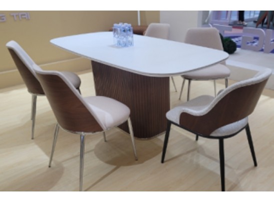 Стол CARY 220 цвет БЕЛЫЙ МРАМОР M326/ Каркас OAK, ®DISAUR в Набережных Челнах