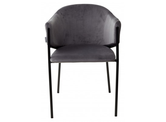 Стул DILL BLUVEL-14 серый, велюр / черный каркас, в Набережных Челнах