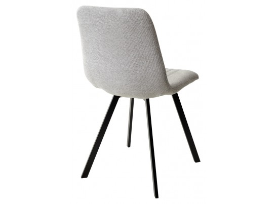 Стул ELVIS WZ2042-19 галечный серый фактурный велюр/ черный каркас в Набережных Челнах