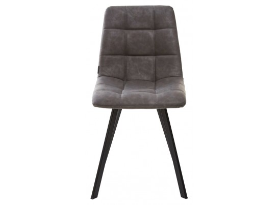 Стул CHILLI SQUARE RU-07 серая сталь, PU / черный каркас в Набережных Челнах