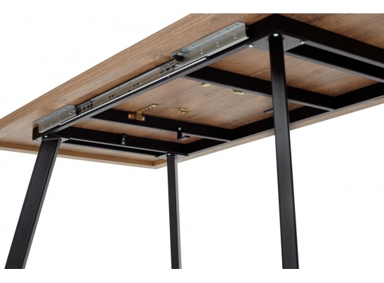 Стол BRICK M 120 Дуб Канзас/ Черный в Набережных Челнах