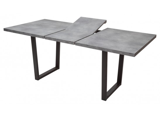 Стол ЛОФТ 138 Бетон Портленд/ Черный в Набережных Челнах