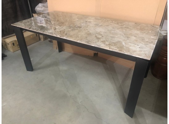 Стол CORNER 120 GLOSS ATHENS BROWN SINTERED STONE / BLACK в Набережных Челнах