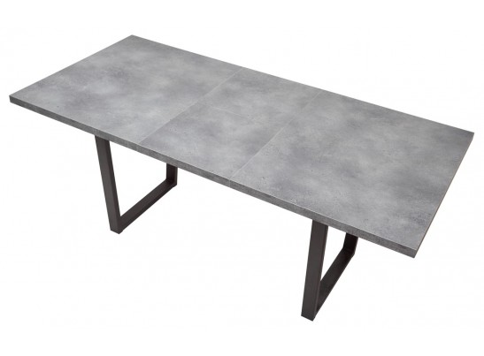 Стол ЛОФТ 138 Бетон Портленд/ Черный в Набережных Челнах