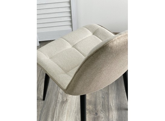 Стул CHIC VF-01/ VF-02 светло-бежевый/ бежевый, ткань/ черный каркас в Набережных Челнах