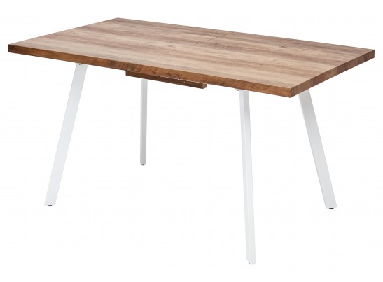 OLD Стол BRICK-2 120 Дуб #31014K/ БЕЛЫЙ каркас в Набережных Челнах