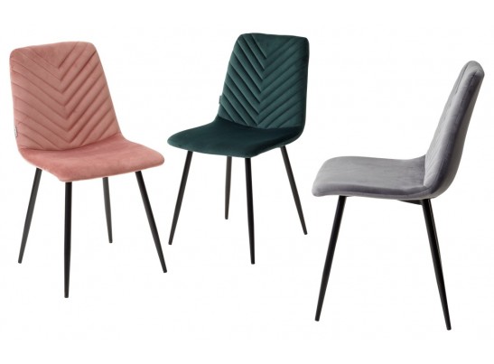 Стул DUKE BLUVEL-78 GREEN, велюр / черный каркас в Набережных Челнах