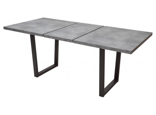 Стол ЛОФТ 138 Бетон Портленд/ Черный в Набережных Челнах