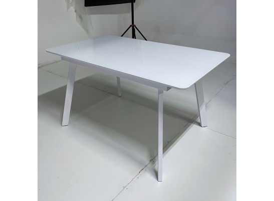 Стол АРУБА 140 Белый, стекло / белый каркас в Набережных Челнах