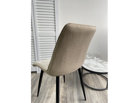 Стул CHIC VF-01/ VF-02 светло-бежевый/ бежевый, ткань/ черный каркас в Набережных Челнах