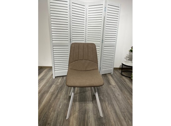 Стул ASHTON RU-09 серо-бежевый винтаж/ белый каркас в Набережных Челнах