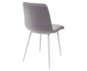 Стул DUBLIN G062-40 серый, велюр / белый каркас в Набережных Челнах