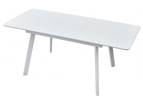 Стол АРУБА 140 Белый, стекло / белый каркас в Набережных Челнах