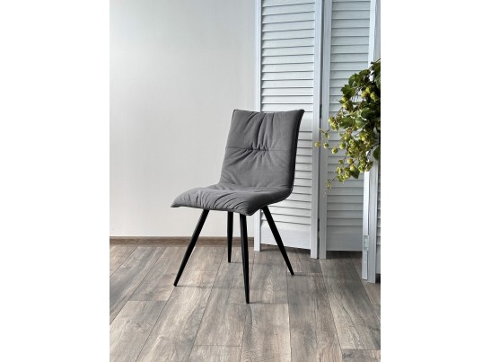 Стул CIRA VT7002-29 Серый, без "пальчиковый" велюр/ черный каркас в Набережных Челнах