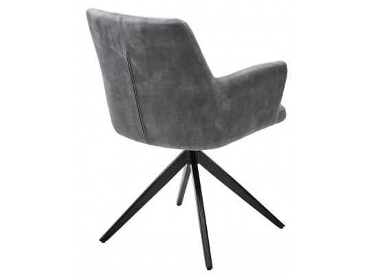 Стул DANTE 360 град. поворот. VT5001-7 античный светло-серый, велюр без "пальчиковый"/черный, DISAUR в Набережных Челнах Стул DANTE 360 град. поворот. VT5001-7 античный светло-серый, велюр без "пальчиковый"/черный, DISAUR в Набережных Челнах