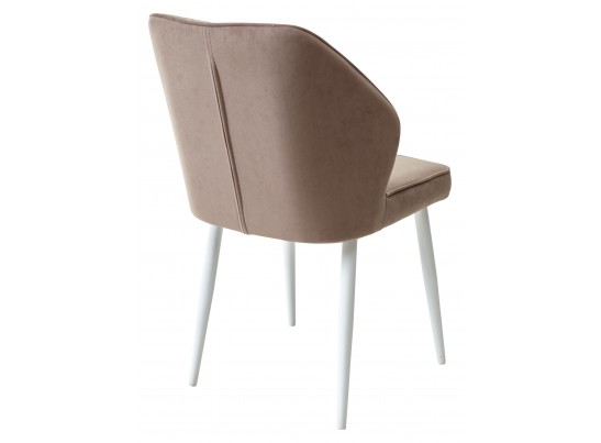 Стул VENA, цвет B5 Капучино, велюр/ Белый каркас в Набережных Челнах