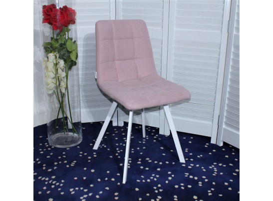 Стул CHILLI SQUARE UF860-04B сиреневый, ткань/ белый каркас в Набережных Челнах Стул CHILLI SQUARE UF860-04B сиреневый, ткань/ белый каркас в Набережных Челнах