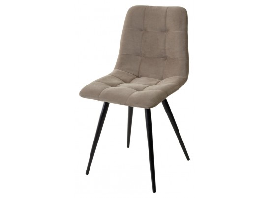 Стул CHILLI-Q латте #25, велюр / черный каркас, 4 шт/ 1 к, в Набережных Челнах Стул CHILLI-Q латте #25, велюр / черный каркас, 4 шт/ 1 к, в Набережных Челнах