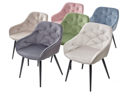 Стул BREEZE G108-10 светлый кварц/ черный каркас, велюр в Набережных Челнах